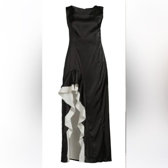 NWT Hutch Primrose Maxi Dress Black/White Maxi Large Anthropologie - Picture 9 of 16